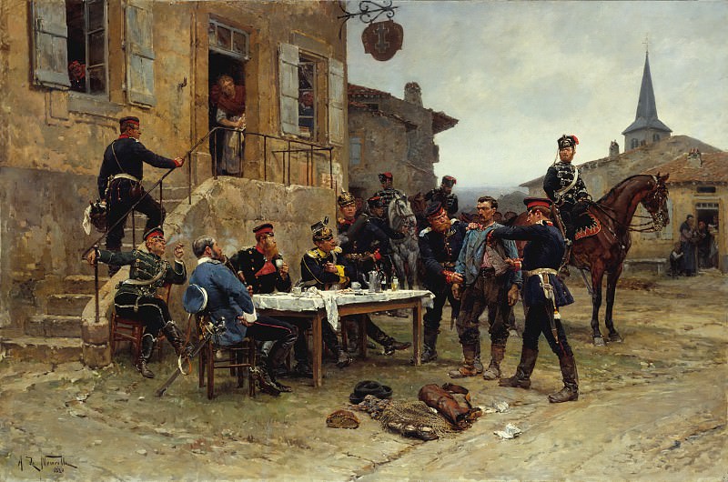 Альфонс-Мари-Адольф де Невиль. Шпион. 1880