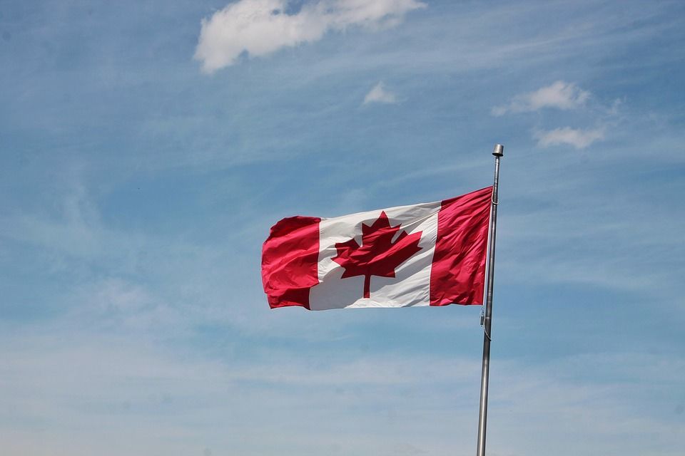 канада, флаг, канадский