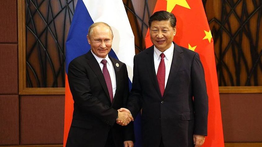 Владимир ПутинС Председателем Китайской Народной Республики Си Цзиньпином.