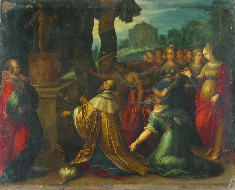 Франс Франкен Младший. Идолослужение царя Соломона. 1622