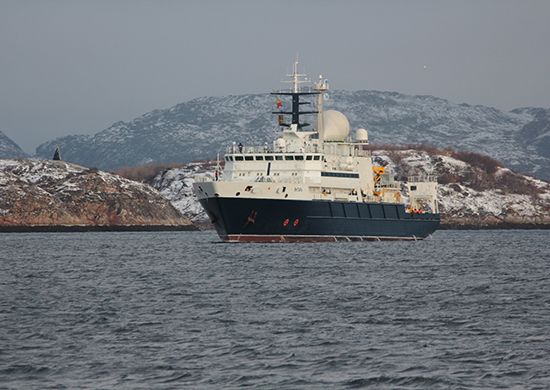 Северный флот, исследовательское судно.