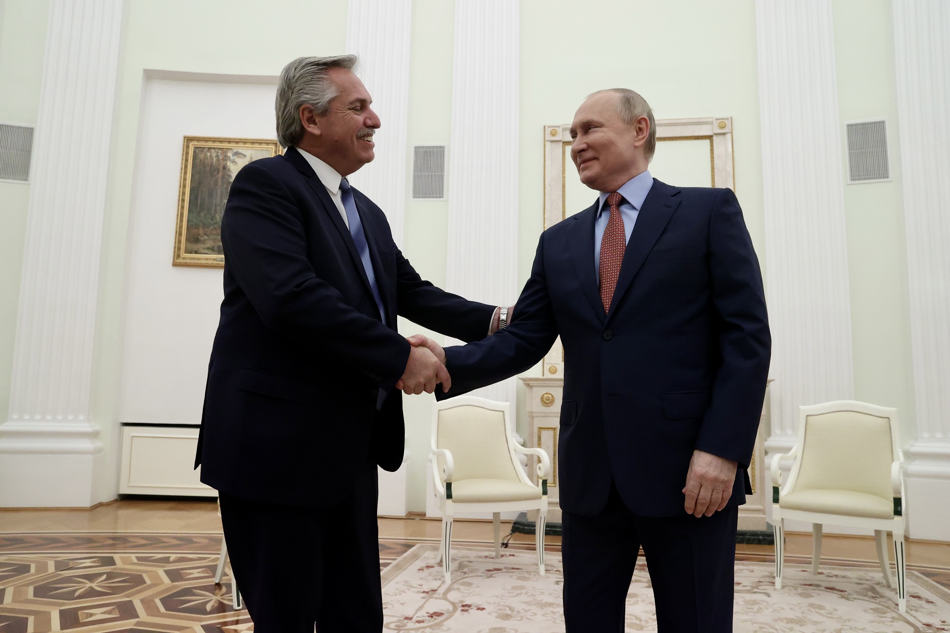 Президент Аргентины на переговорах в Кремле