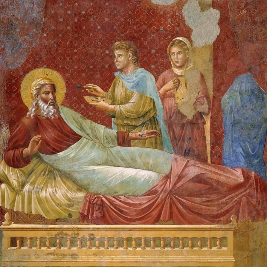 Джотто ди Бондоне. Исав перед Исааком. 1295