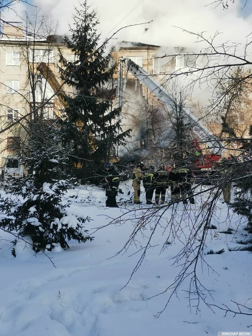 Взрыв бытового газа в Новосибирске