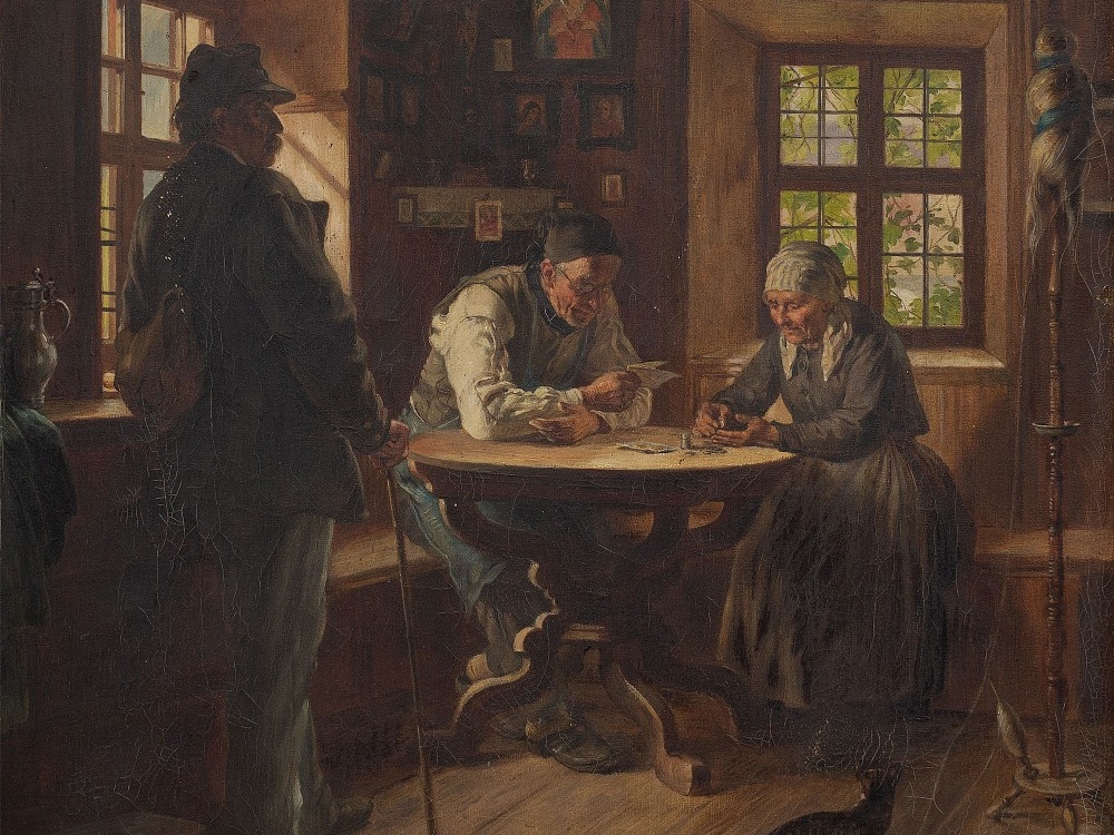 Кристиан Клаус. Должник (фрагмент). XIX в.