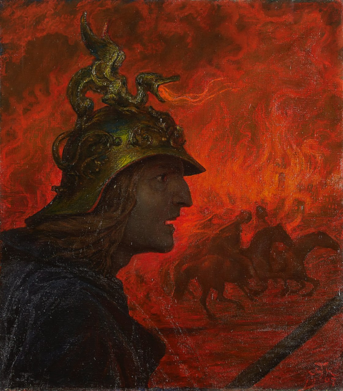 Ханс Тома. Война. 1907