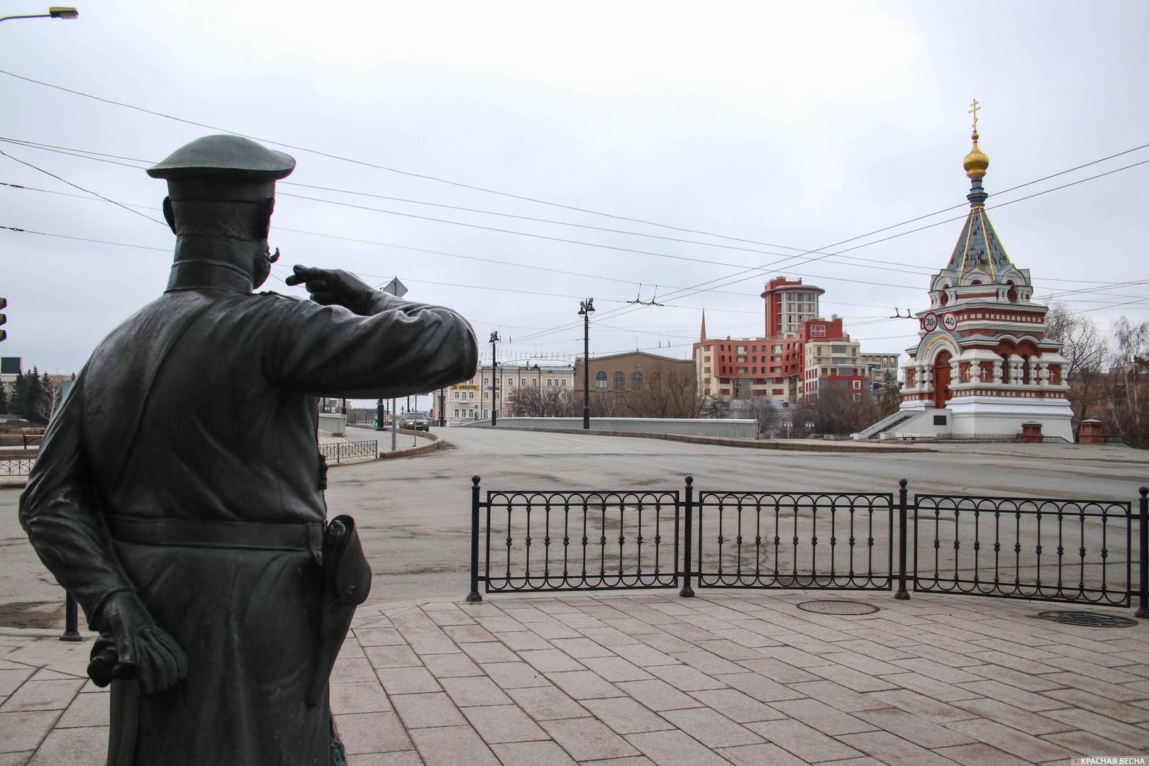 Омск. Памятник Городовому на улице Ленина