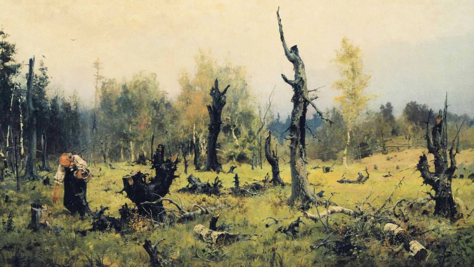 Василий Поленов. Горелый лес. 1881