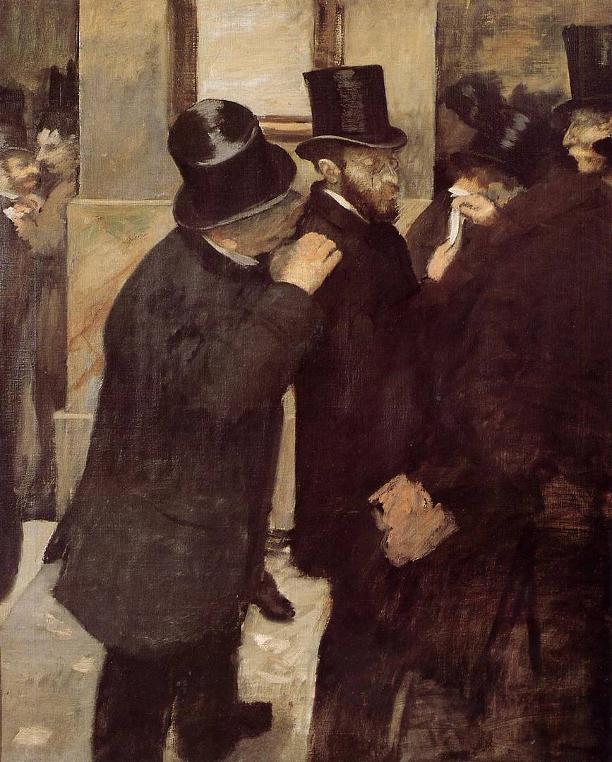 Эдгар Дега, На фондовой бирже, 1879 год