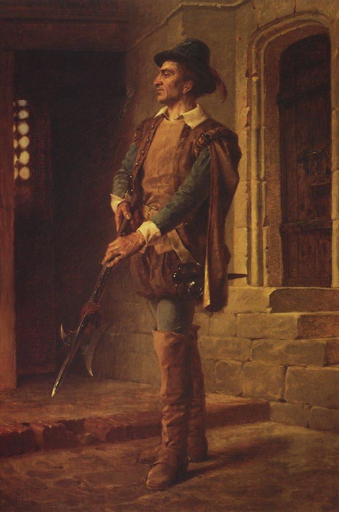 Василий Поленов. Гугенот. Портрет мужчины средних лет