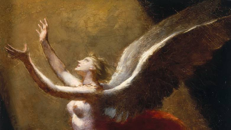Пьер Поль Прюдон. Душа, возносящаяся к небу (фрагмент). Около 1822