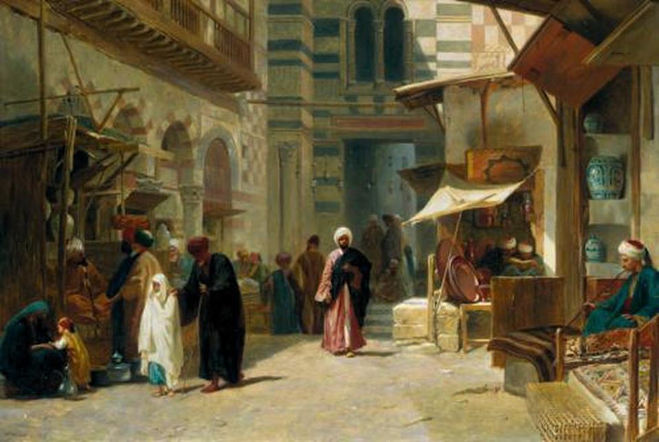 Фредерик Гудолл. Опиумный базар в Каире
