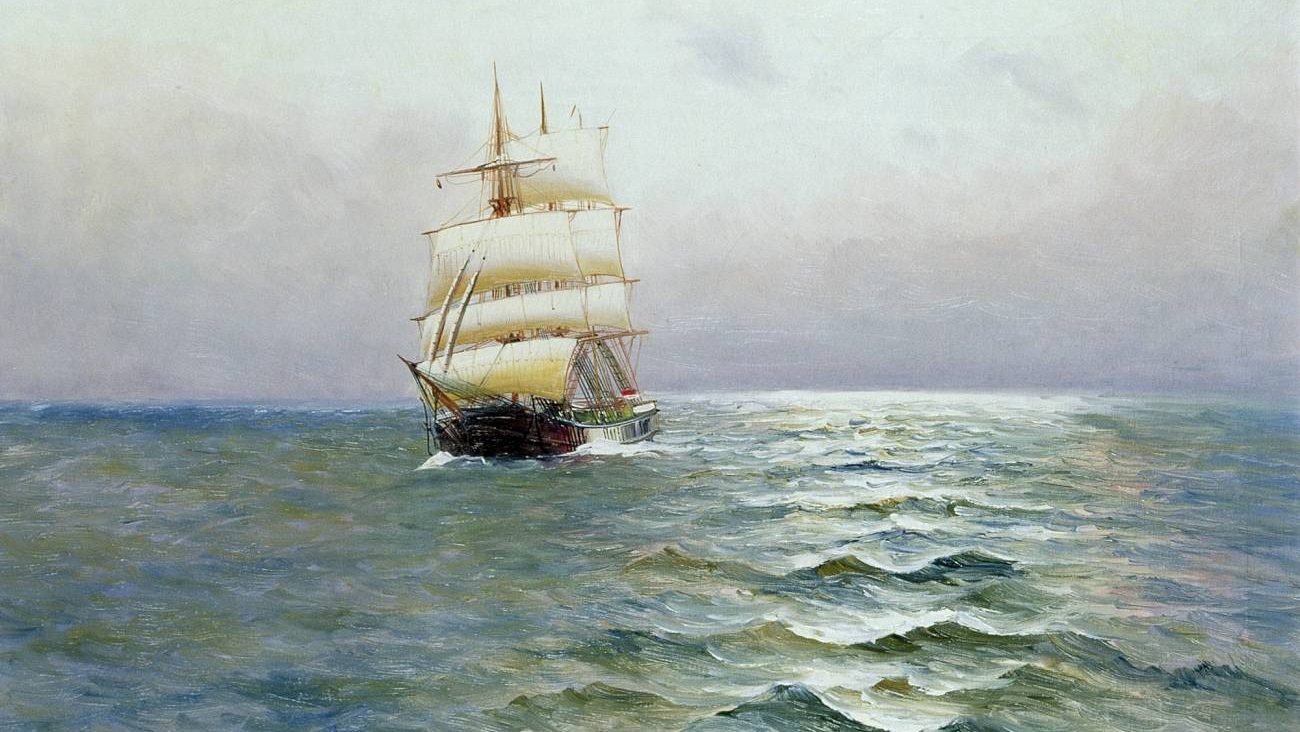 Альфред Дженсен. Корабль. XIX век