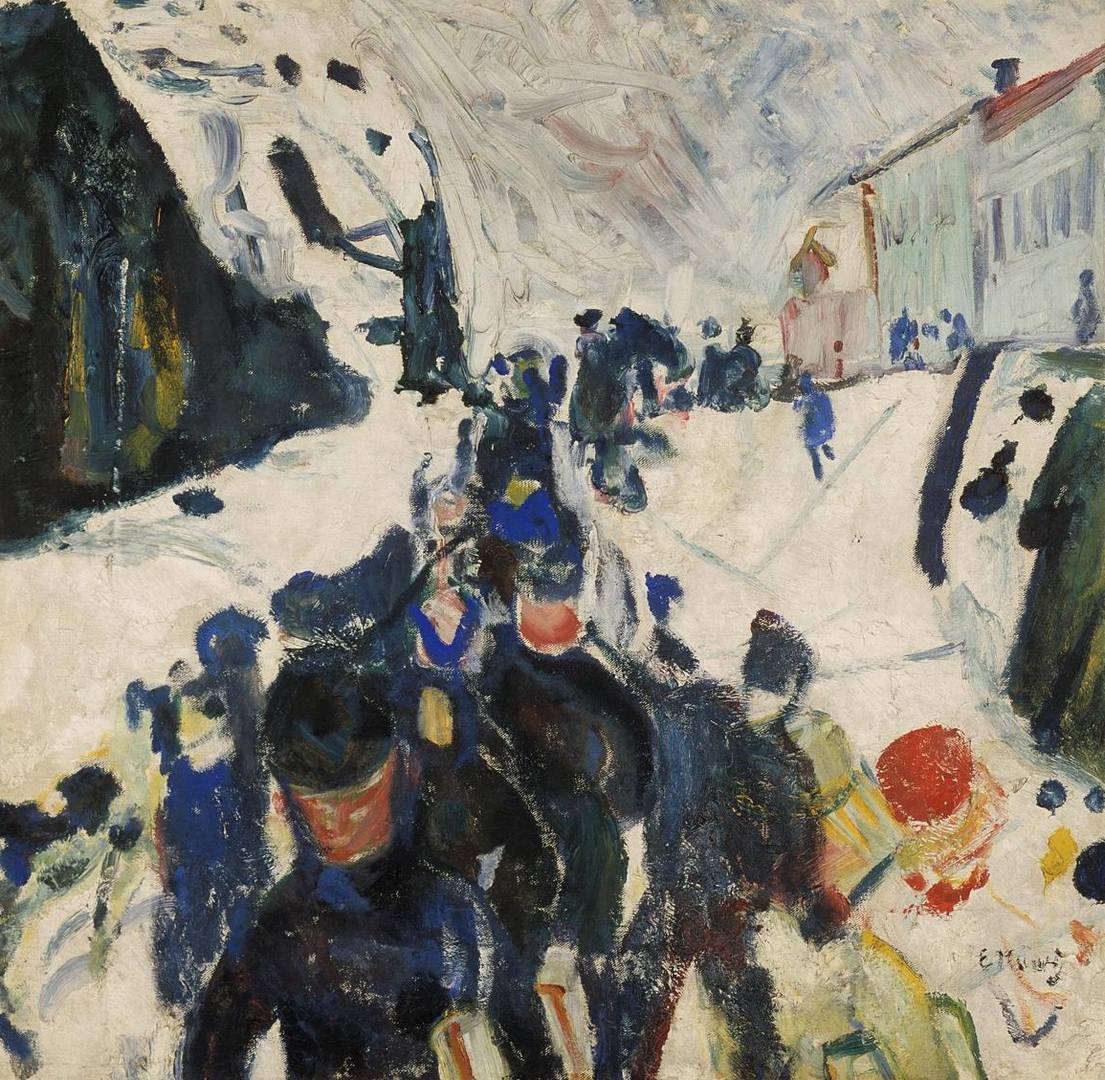 Эрнста Людвига Кирхнера. Прогулка. 1910–1920