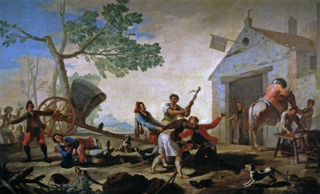 Франсиско Хосе де Гойя. Драка у таверны. 1777
