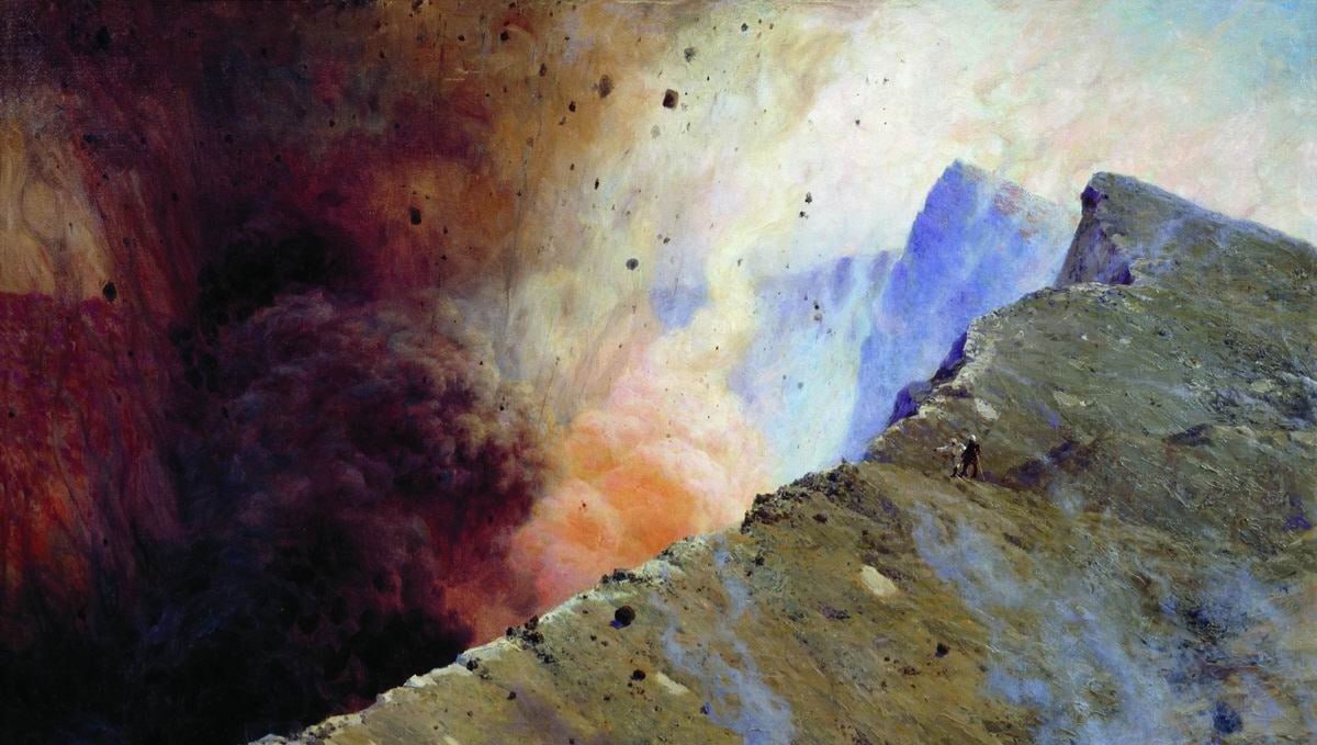 Николай Ярошенко. Извержение вулкана (фрагмент). 1898