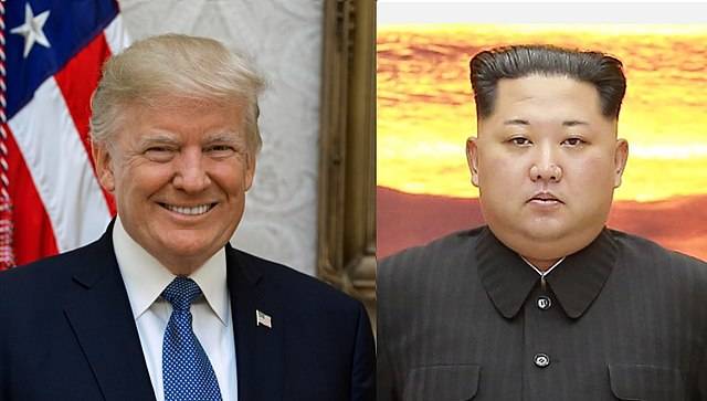 Президент Дональд Трамп и председатель Ким Чен Ын