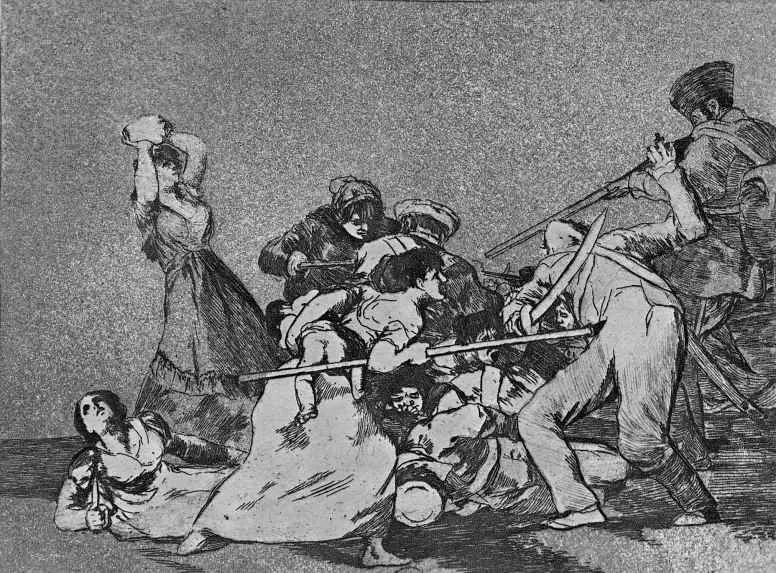 Франсиско Гойя. Серия «Бедствия войны». И они становятся, как дикие звери. 1814