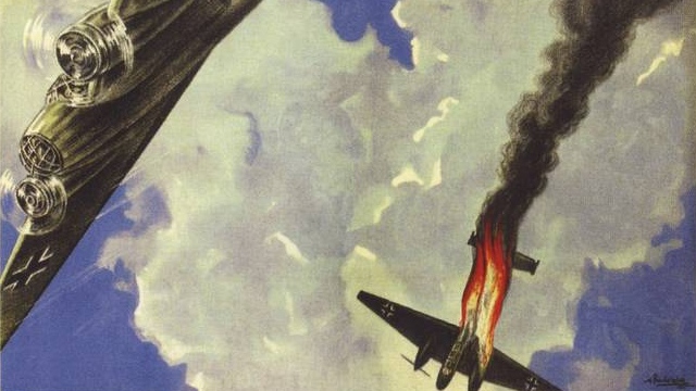 А. И. Волошин. Советский плакат «Таран — оружие героев!» (фрагмент). 1941
