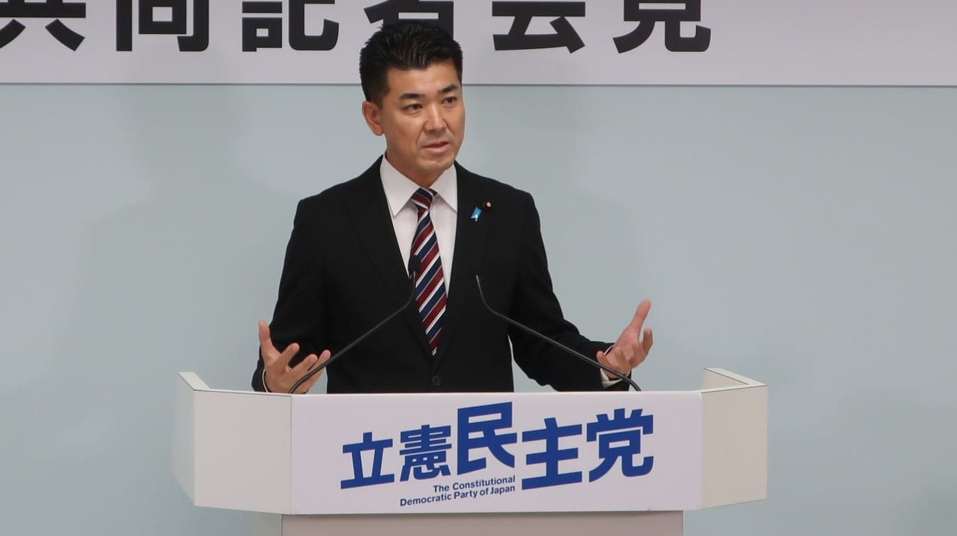 Кента Идзуми — глава Конституционно-демократической партии Японии