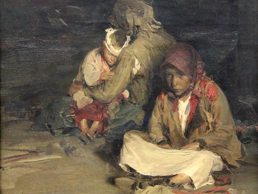 Абрам Архипов. В больнице (фрагмент). 1890-е