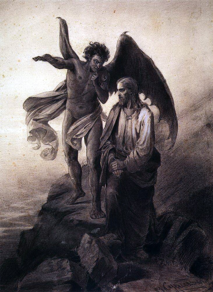 Василий Суриков. Искушение Христа. 1872