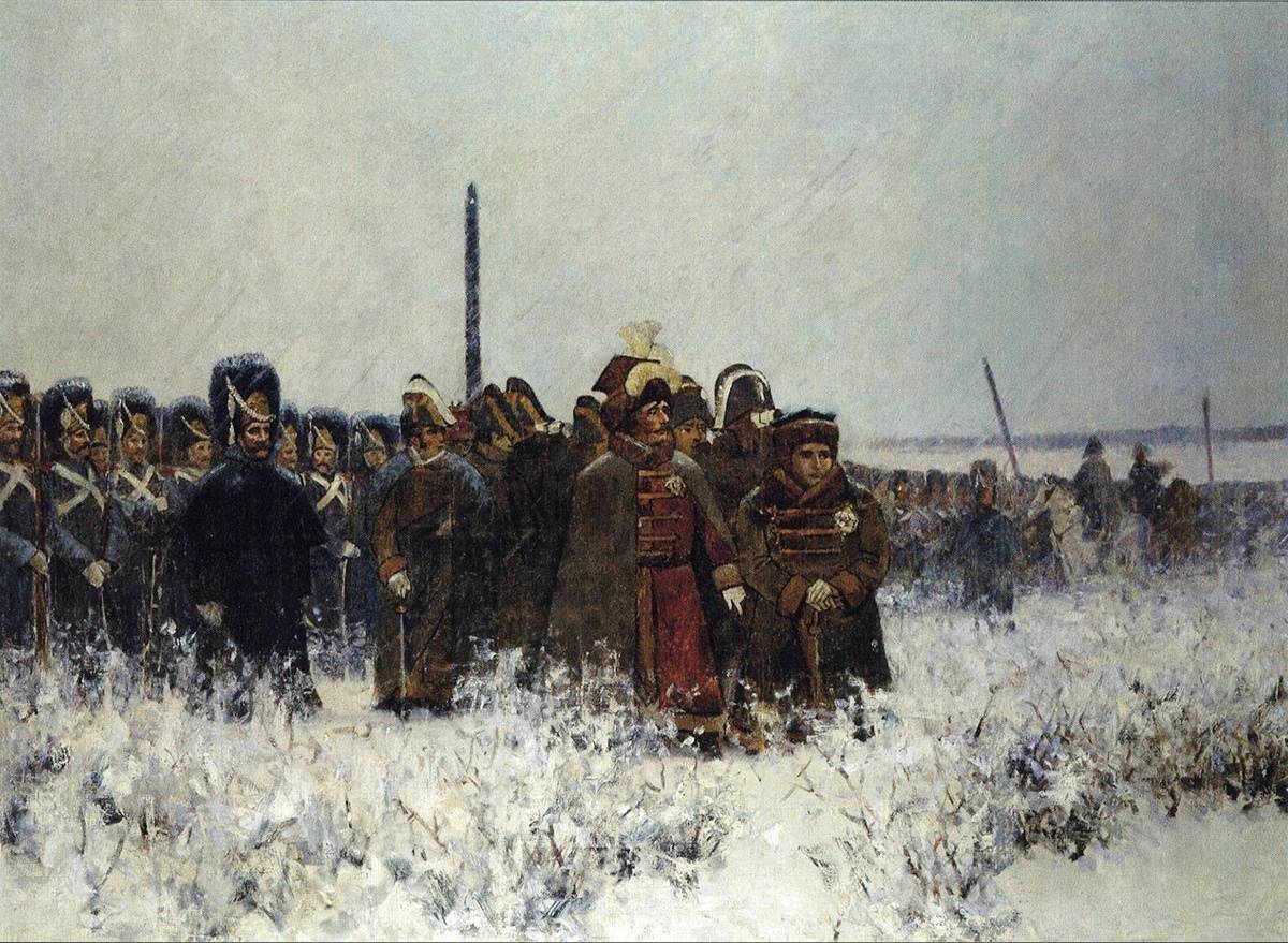 Василий Верещагин. Переправа наполеоновской армии через Березину. 1902-1904
