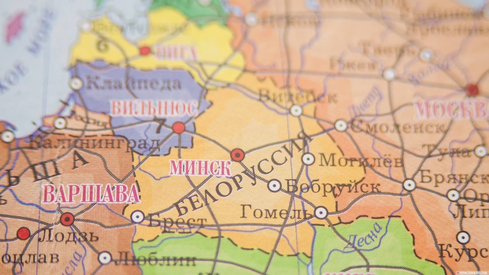 Карта белоруссии со всеми городами и селами