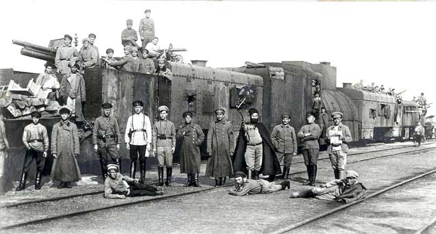 Вооружённые силы Донецко-Криворожской республики, бронепоезд «Гром». Енакиево. Начало 1918 года