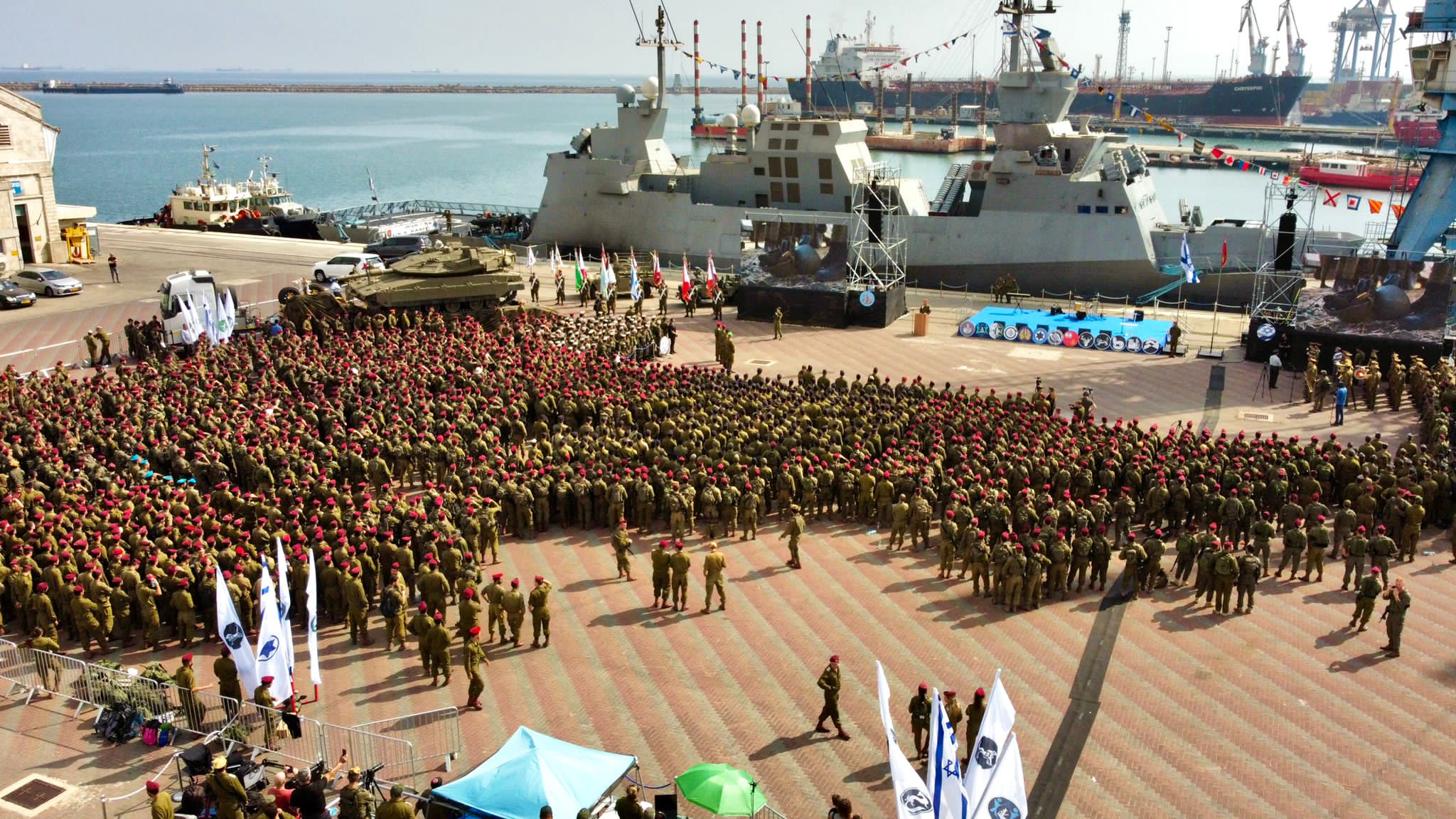 Военный парад в Израиле в честь окончания учений «Огненные колесницы»