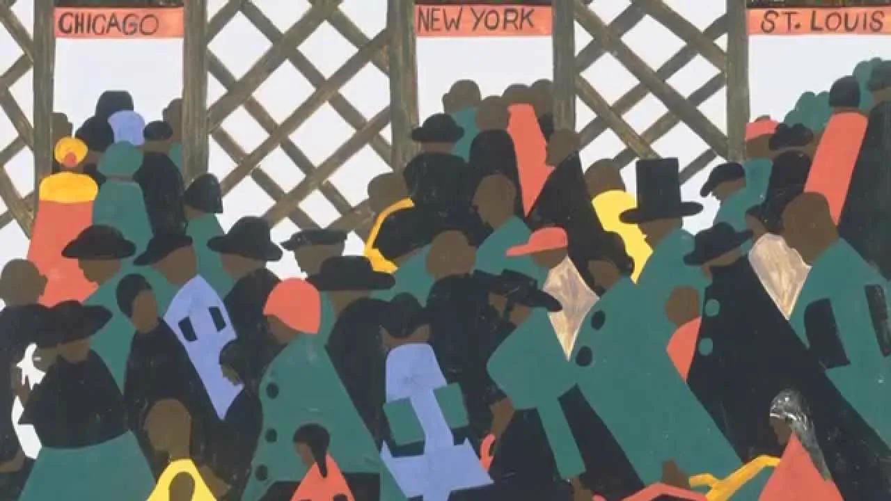 Джейкоб Лоуренс. Картина из серии «Миграция». 1941