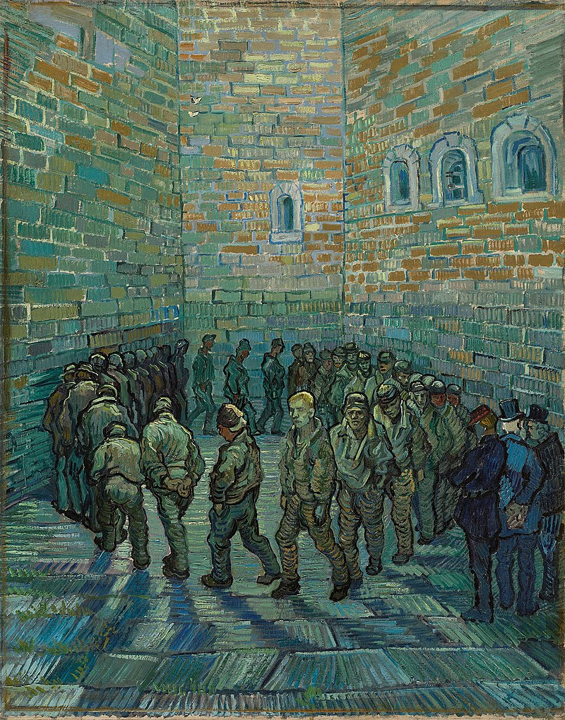Винсент ван Гог, «Прогулка заключённых», 1890
