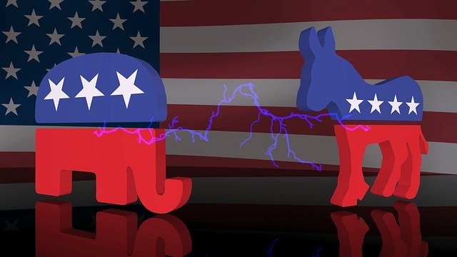 Слон и осел - символы республиканской и демократической партий США