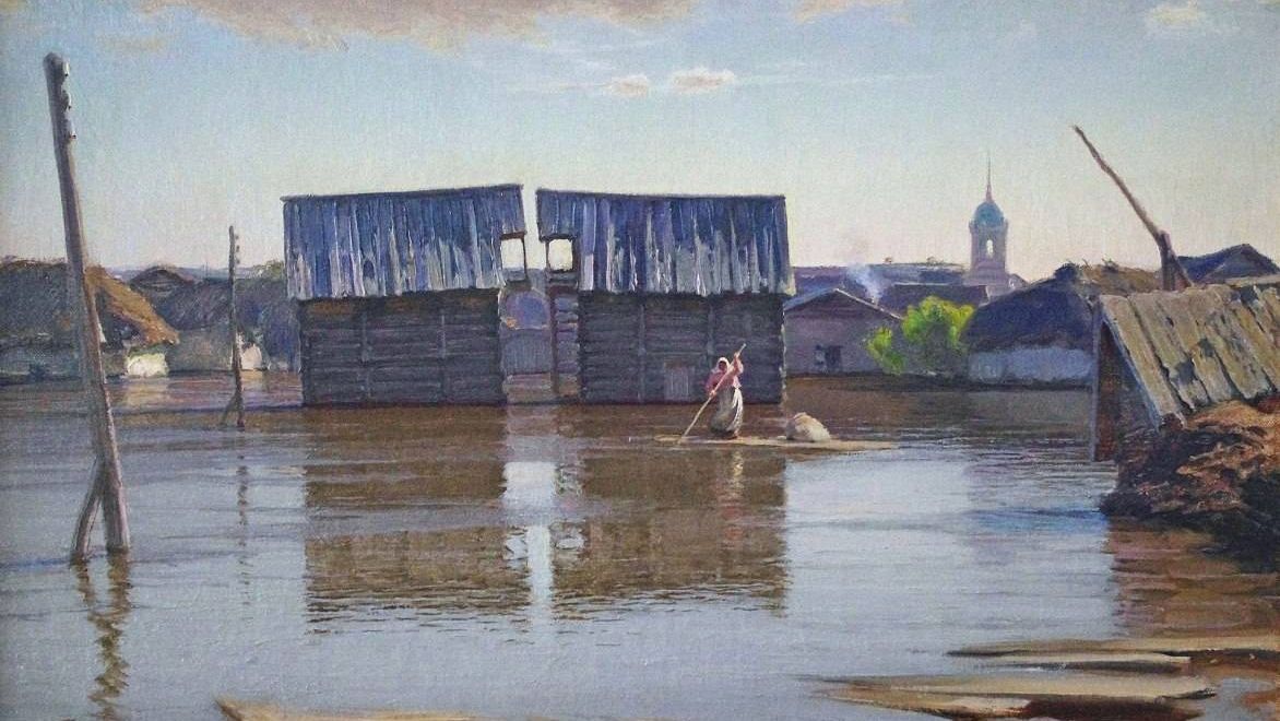 Вебер Яков Яковлевич. Наводнение. 1926