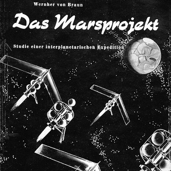Облжка книги Вернера фон Брауна «Проект Марс»