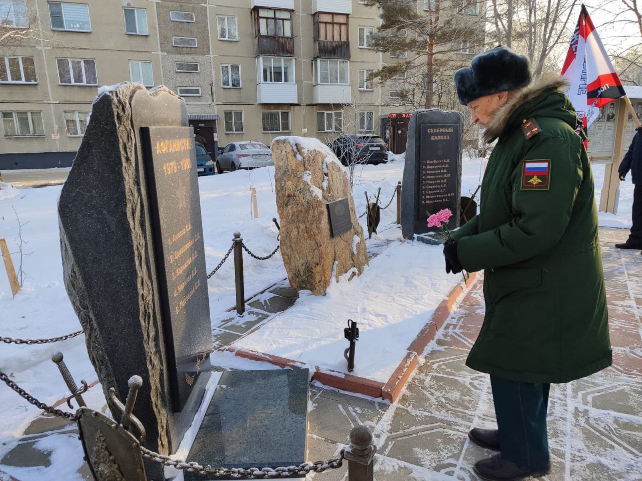 Возложение цветов в память участников афганской войны