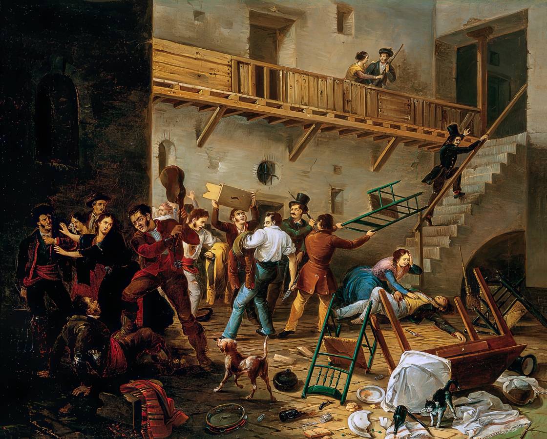 Мануэль Кабраль Агуадо-Бехарано. Драка. 1850