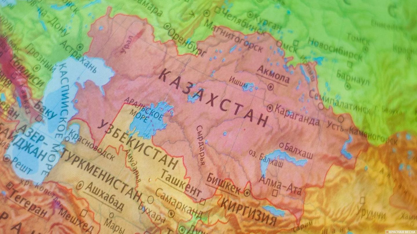 Казахстан на карте мира