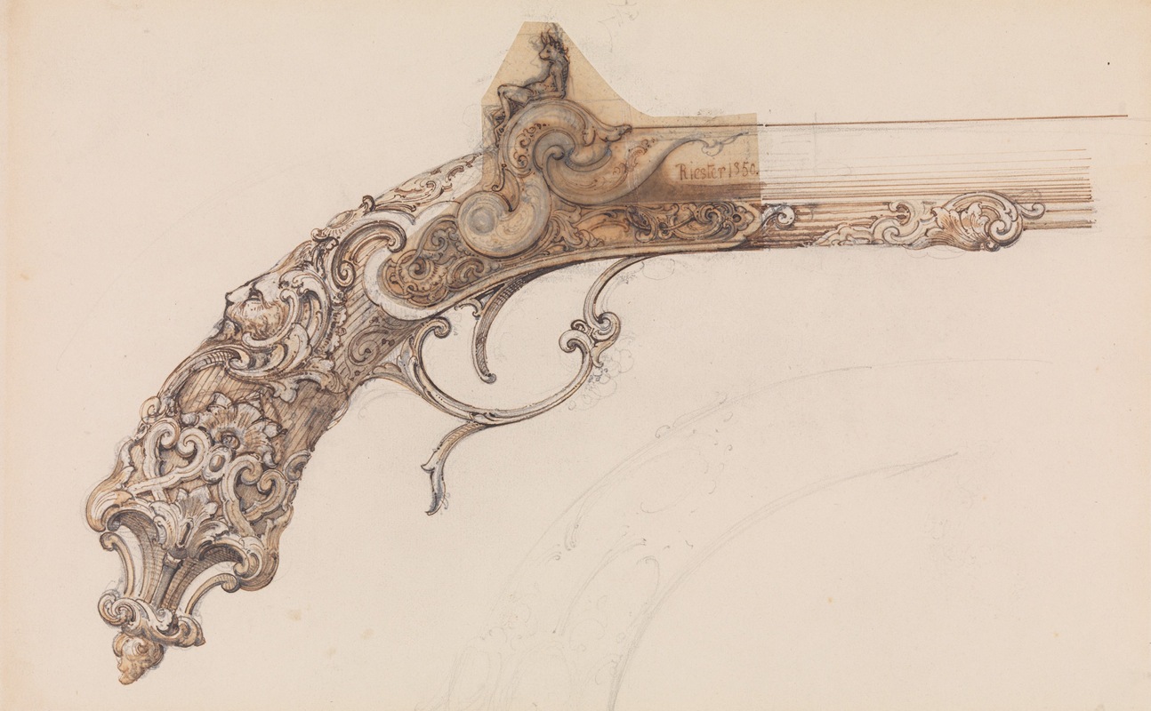 Мартин Ристер. Дизайн капсюльного пистолета. 1850
