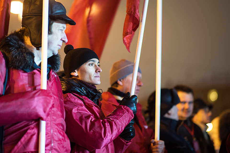 Митинг движения «Суть времени», посвященный 99-летию Великой Октябрьской социалистической революции. Москва, 7 ноября 2016 года