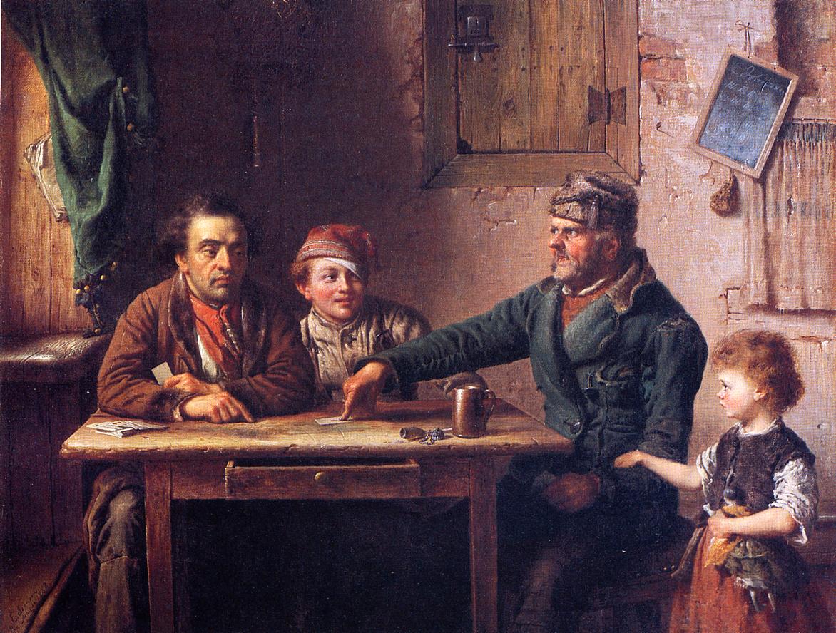 Джонсон Истмен. Игроки в карты. 1853