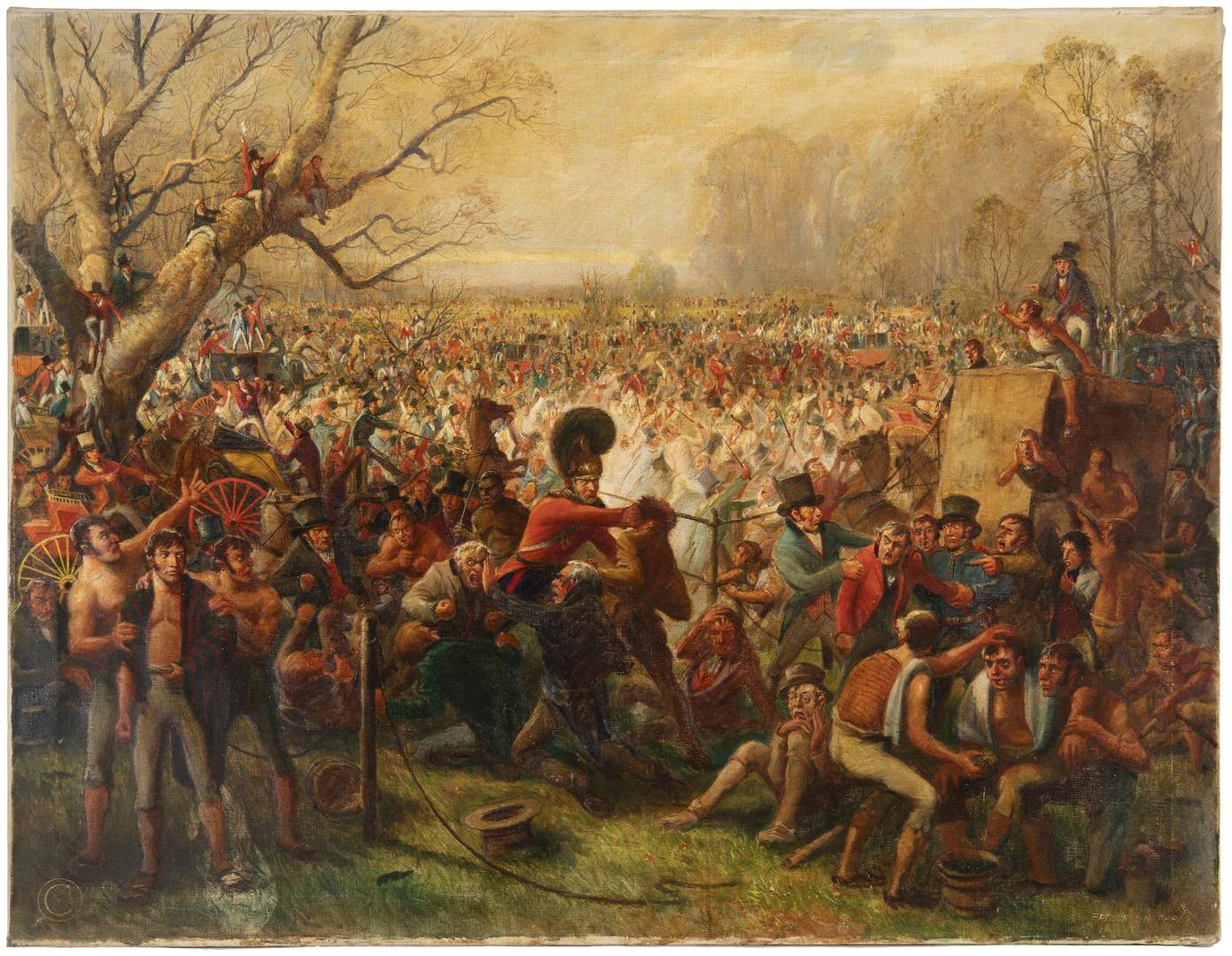 Артур Шеппард «Сцена бунта», ок. 1823 г.