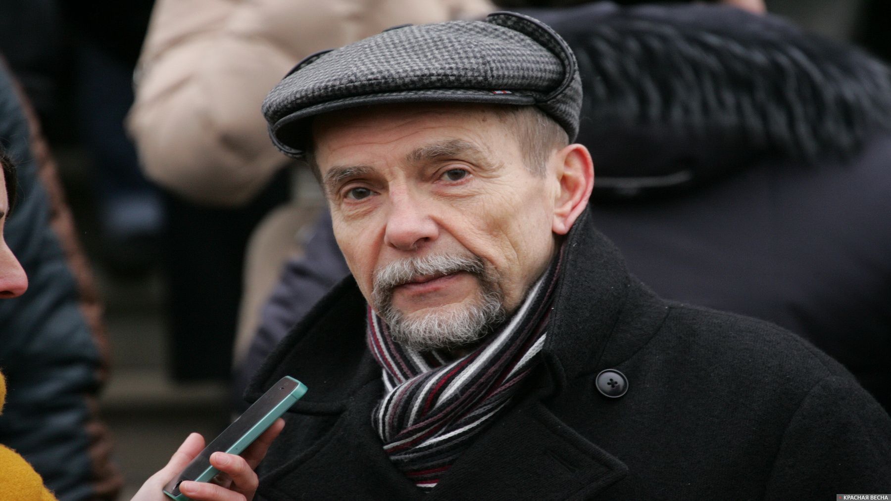 Лев Пономарев на митинге против присоединения Крыма Москва 02.03.2014