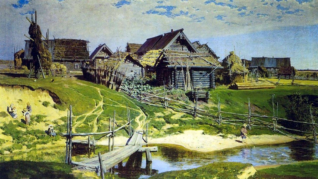 Василий Поленов. Русская деревня. 1889