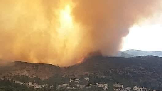 Лесные пожары на северо-западе Сирии