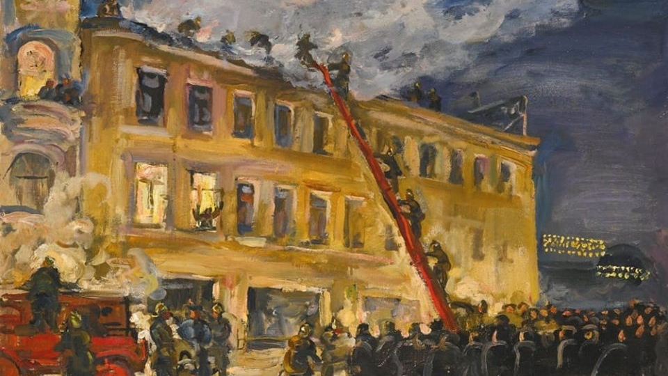 Пётр Петрович Кончаловский. Пожар. 1930