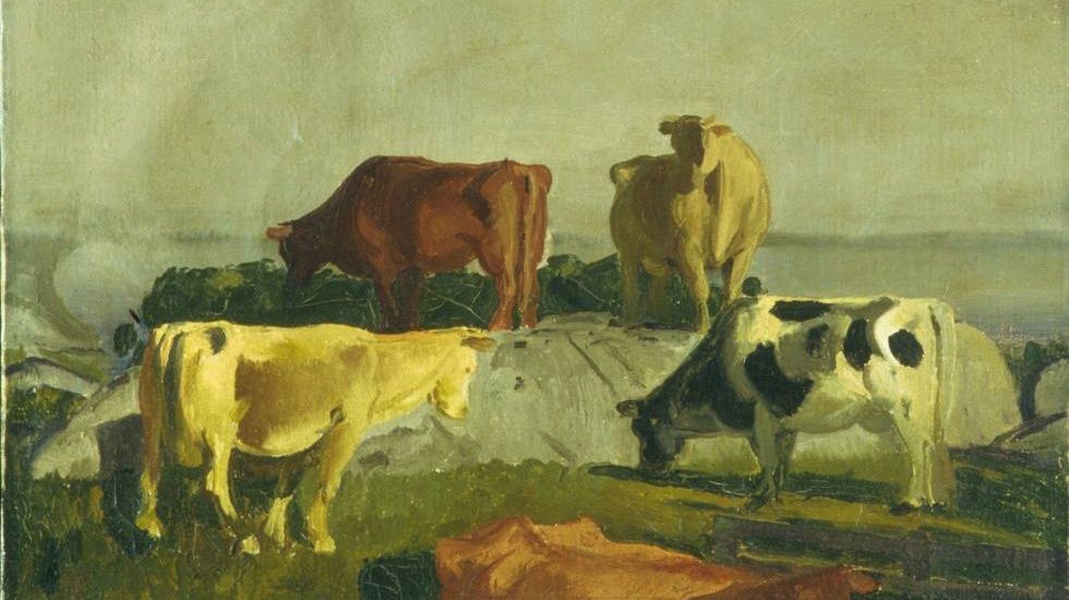 Джордж Уэсли Беллоуз. Пять коров. 1919