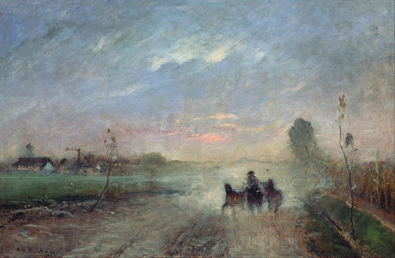 Михай Мункачи. Пыльная дорога. 1874