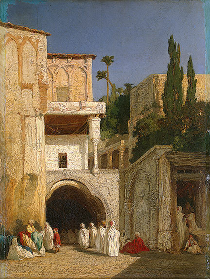 Александр-Габриэль Декан. Перед мечетью (Каир). Около 1868