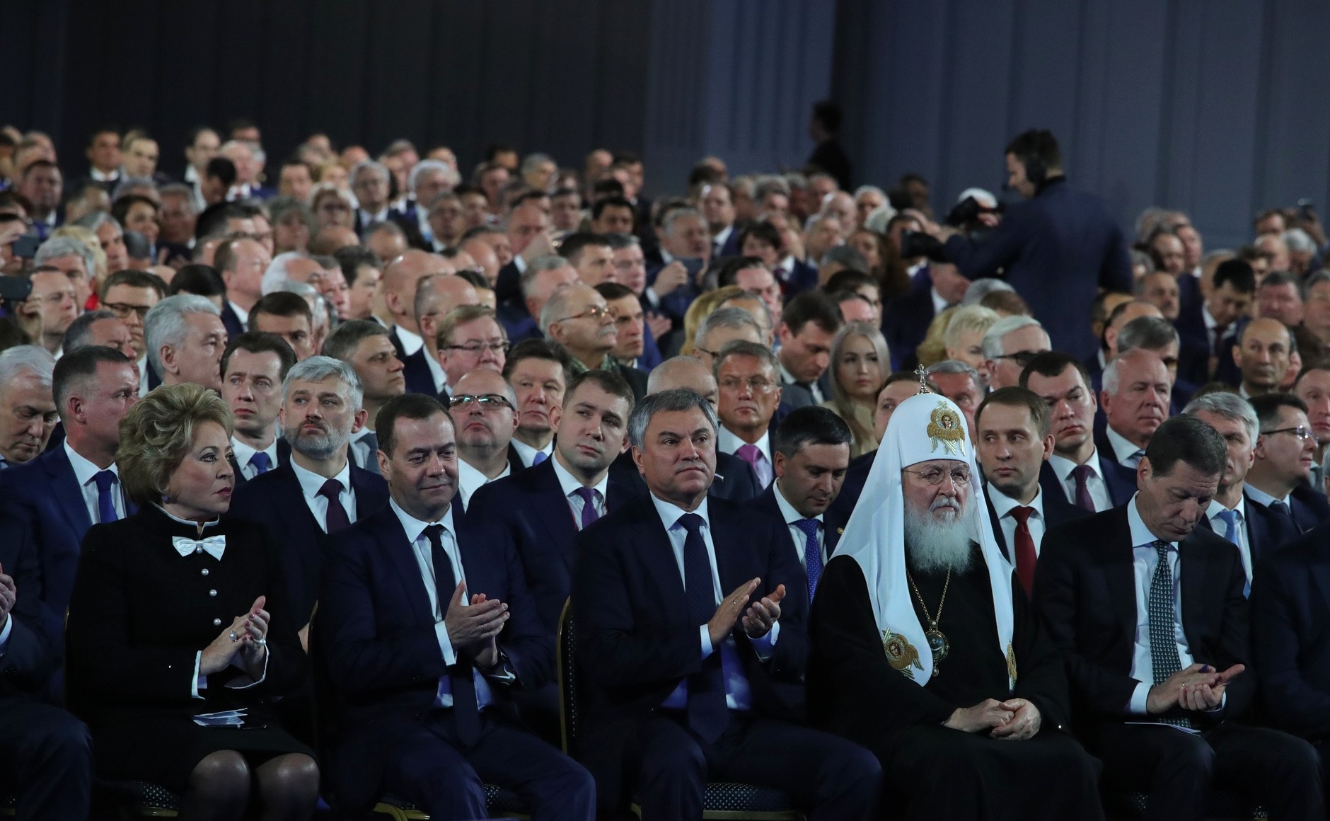 Во время оглашения Послания Президента Федеральному собранию. (Фото — kremlin.ru)